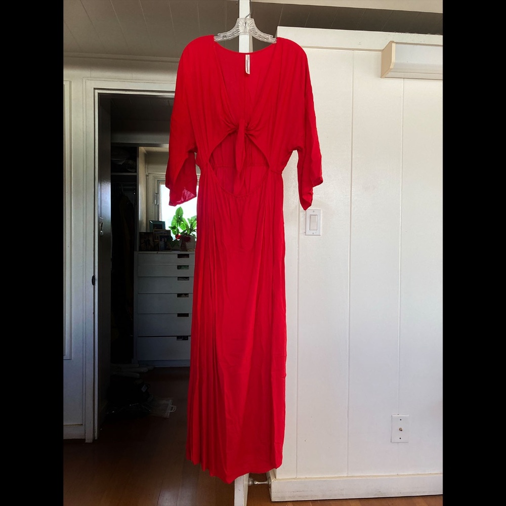 By Anthropologie tie front cover up dress